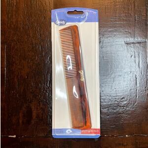 Vintage Goody Styling Comb Amber Tortoise Barber Hair Comb NOS Sealed USA